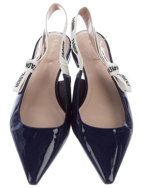 dior flat slingback|dior heels jadior.